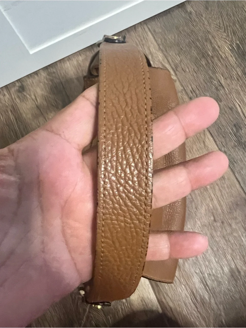 Alessandro Mari Italian Brown Leather Slouchy Hobo Bag Handbag Purse